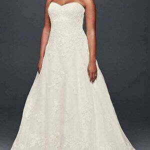 Brand New Never Worn Ivory Wedding Dress with Veil